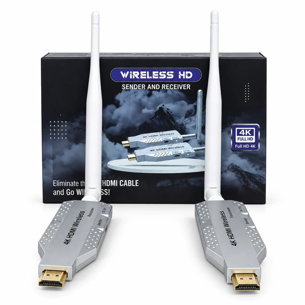 150m 4K wireless HDMI extender transmitter receiver metal body