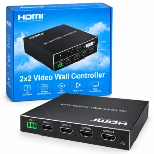 2x2 HDMI video wall controller for 4 screen display