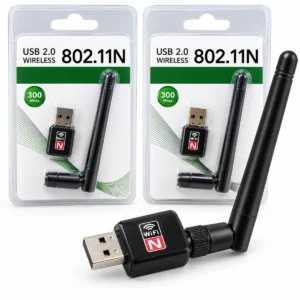 300Mbps Wireless USB WiFi Adapter with External Antenna – 802.11N