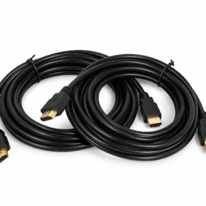 Black 5m HDMI male-to-male cable supporting 1080p