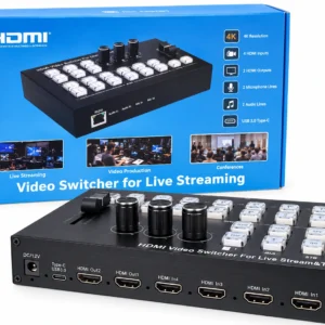 4 port HDMI video switcher for live streaming