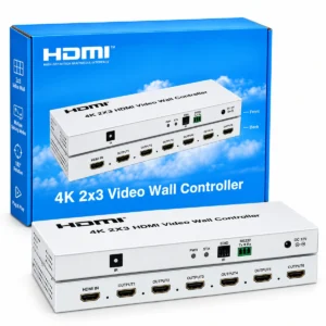 4K 2x3 HDMI video wall controller for 6 screens
