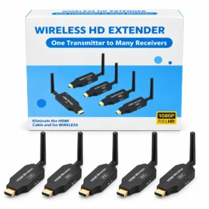 50m wireless HDMI extender 1TX 4RX 1080p