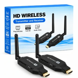 50m wireless HDMI extender transmitter receiver USB-C powered