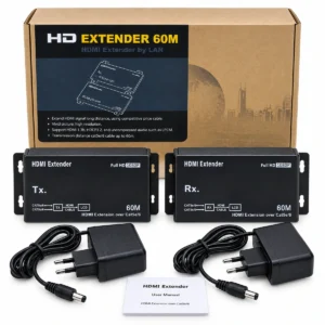 60M HDMI extender over CAT6 Full HD 1080P transmitter receiver