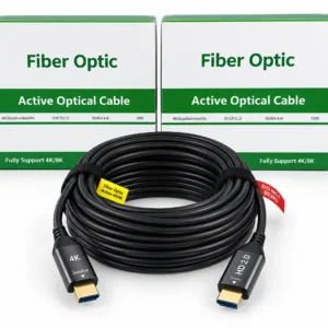 Active Optical Fiber HDMI Cable 20M 4K 8K 48Gbps