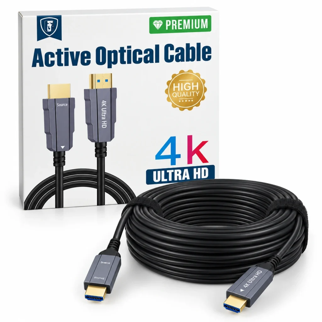 Active Optical Fiber HDMI Cable 50M 4K Ultra HD