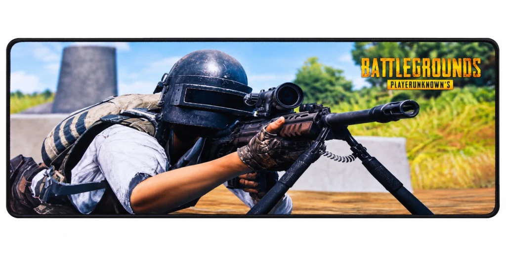Battle-themed 700x300 extended stitched gaming mouse pad
