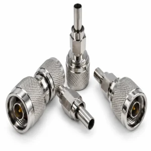 F and N connector for RG6 coaxial cable used with GSM signal boosters