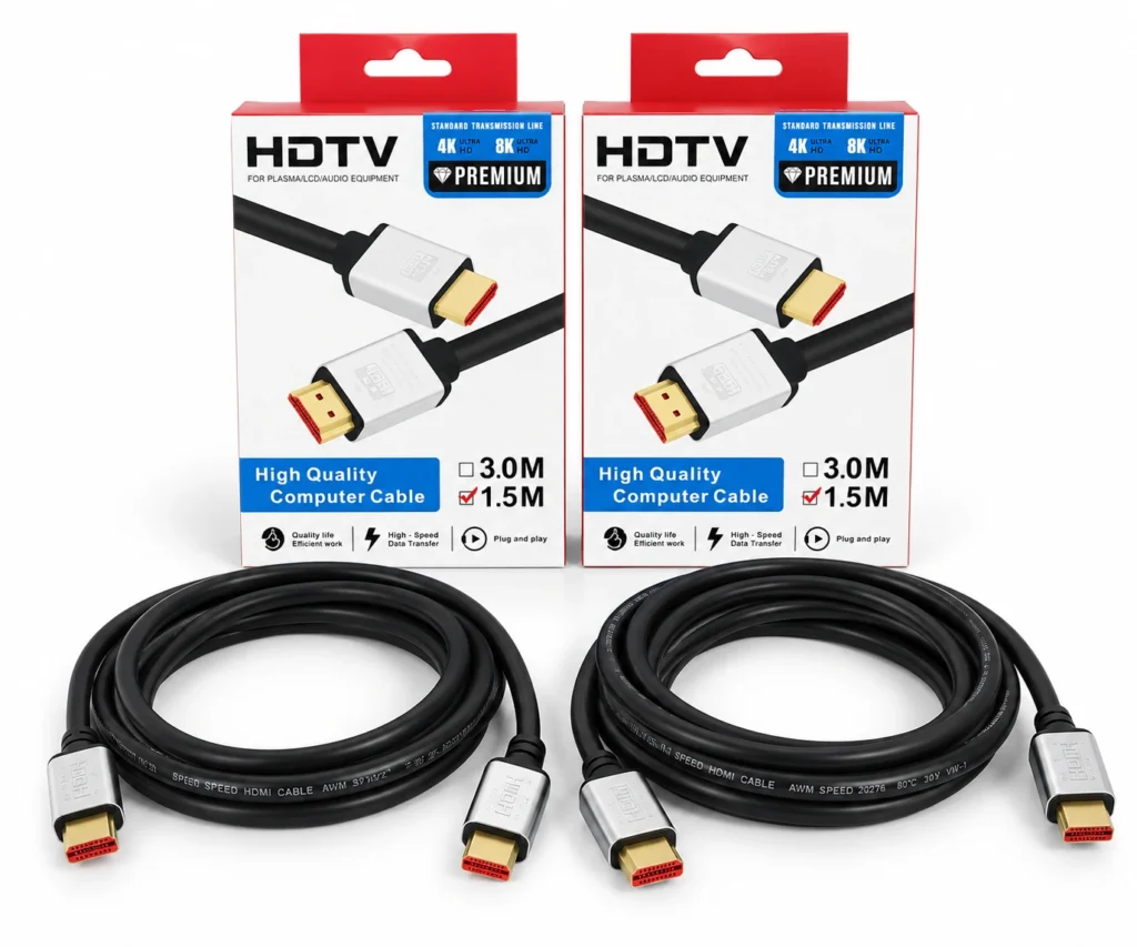 HDMI 4K High-Speed Cable 1.5M 60Hz black cable