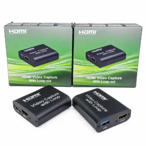 HDMI USB capture card with loop out for livestreaming and recording