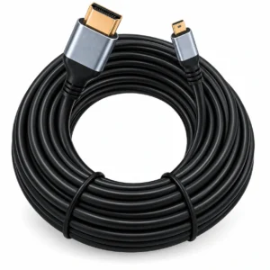 Buy a 10M Micro HDMI to HDMI cable in Kenya. Supports up to 4K with compatible equipment for cameras, monitors, projectors and production setups.