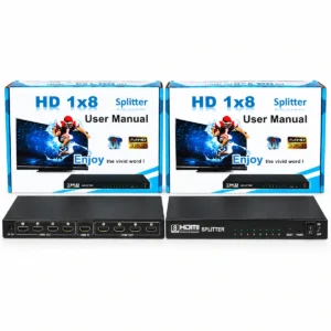 Powered 8 way HDMI splitter 1x8 Full HD 1080P