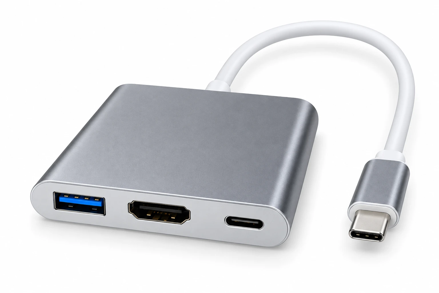 USB-C 3-in-1 hub with HDMI USB 3.0 and PD port