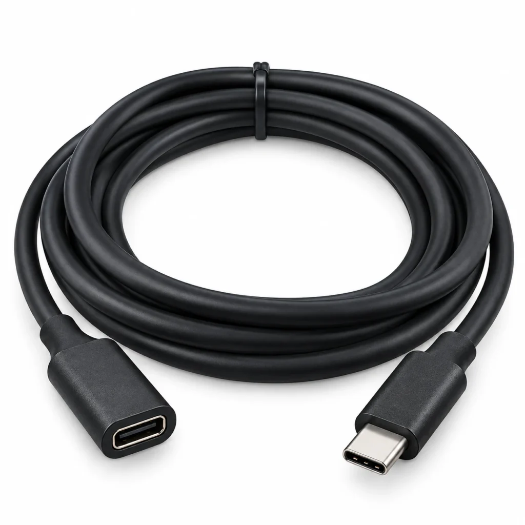 USB-C male to female extension cable 1.5M 10Gbps 100W