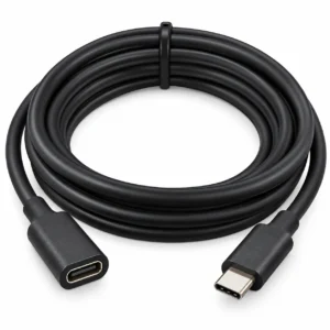 USB-C male to female extension cable 3M 100W black