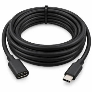USB-C male to female extension cable 5M 100W black