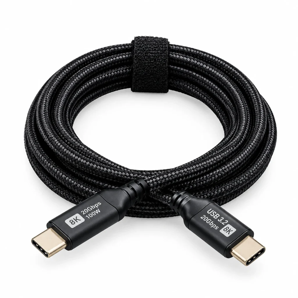 USB-C to USB-C 1M 20Gbps 8K 100W display cable