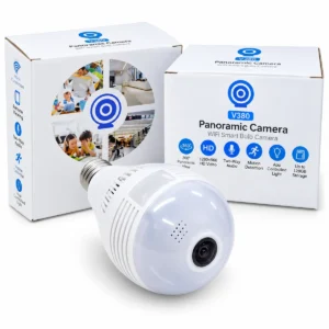 V380 Pro 360 degree panoramic bulb WiFi security camera