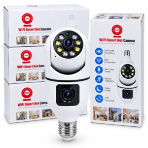 V380 Pro dual lens bulb WiFi PTZ security camera