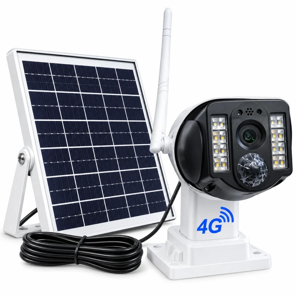 V380 Pro Single Lens 4G Solar PTZ Security Camera