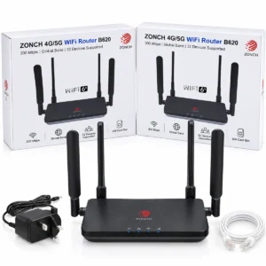 ZONCH B620 4G 5G SIM WiFi router 300Mbps with four external antennas
