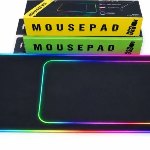 900x300mm RGB gaming mouse pad with USB powered illuminated edges