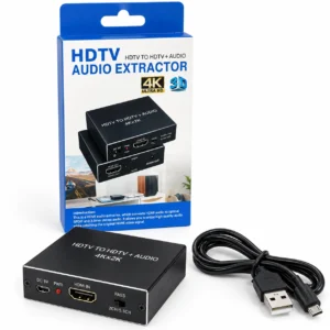 4K HDMI audio extractor with optical SPDIF and 3.5mm audio output