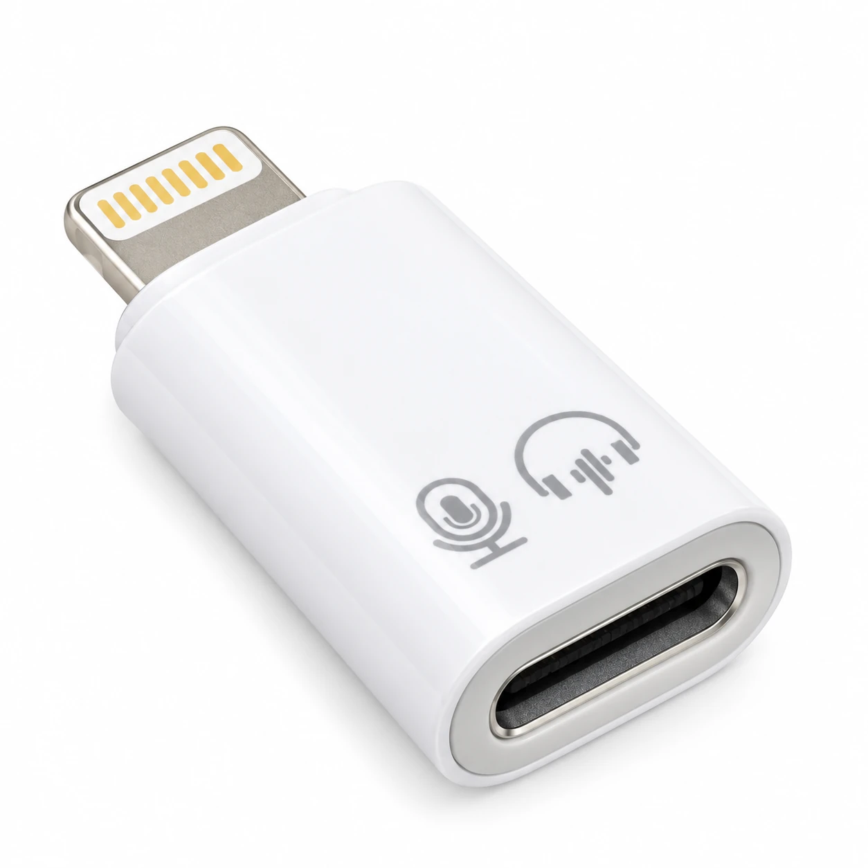 Lightning male to USB-C female audio adapter