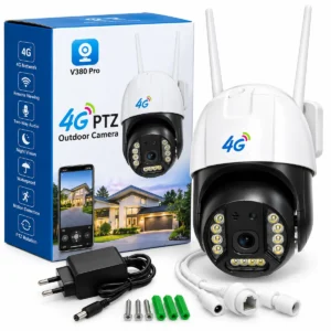V380 Pro 4G outdoor PTZ security camera with two-way audio