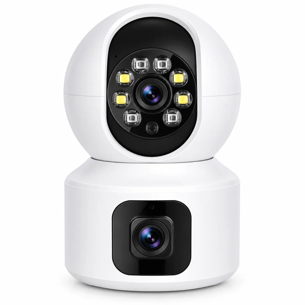 V380 Pro dual lens WiFi PTZ baby monitor security camera
